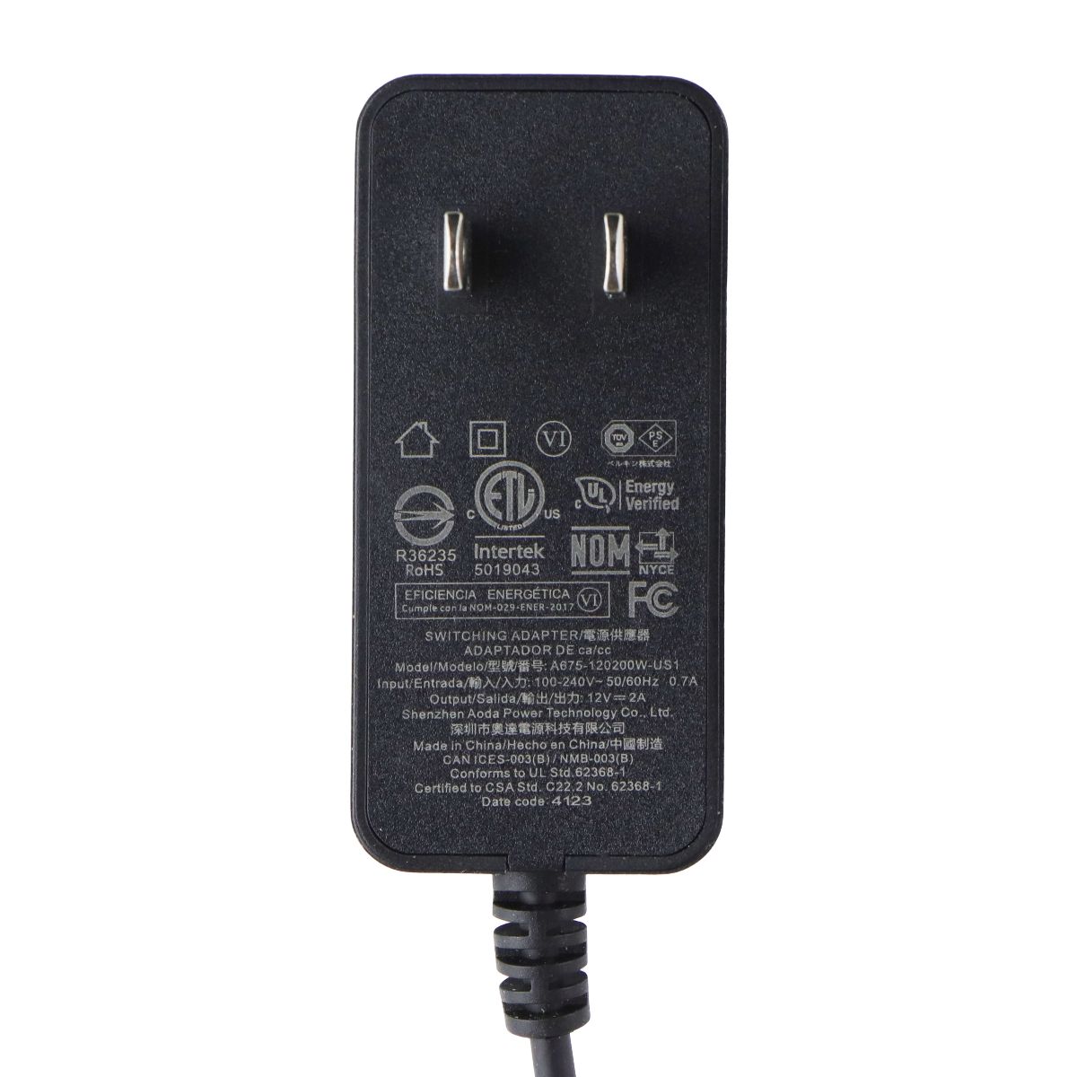 Belkin USB-C (12V/2A) Switching Adapter Wall Charger - Black Cell Phone - Chargers & Cradles Belkin - Simple Cell Bulk Wholesale Pricing - USA Seller