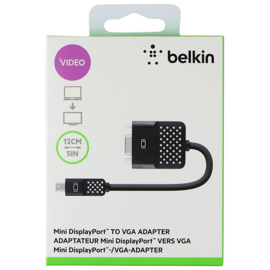 Belkin 5-inch Mini DisplayPort to VGA Adapter - Black Computer/Network - Monitor/AV Cables & Adapters Belkin - Simple Cell Bulk Wholesale Pricing - USA Seller