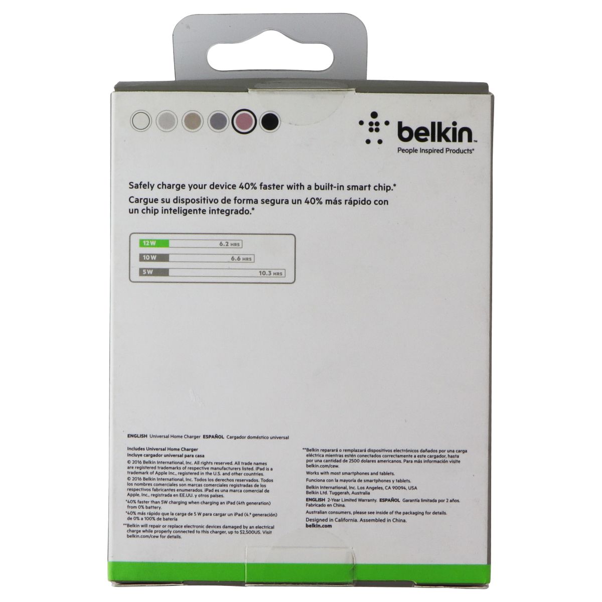 Belkin 12W/2.4A Mixit USB-A Home Charger - Pink (Australian Plug) Cell Phone - Chargers & Cradles Belkin - Simple Cell Bulk Wholesale Pricing - USA Seller