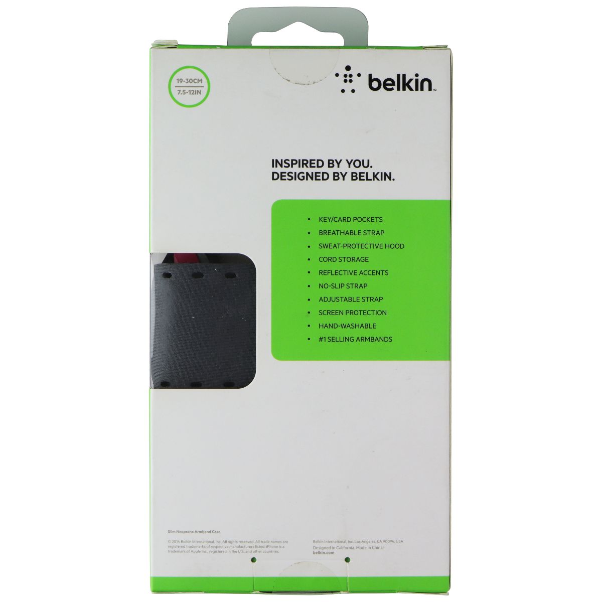 Belkin Slim-Fit Plus Armband for Apple iPhone 6 - Fuchsia Cell Phone - Armbands Belkin - Simple Cell Bulk Wholesale Pricing - USA Seller