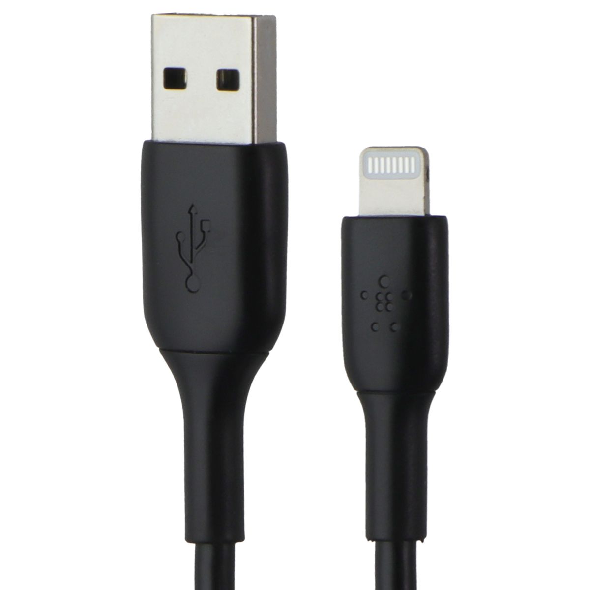 Belkin (3.3-Ft) BoostCharge MFi Lightning 8-Pin to USB-A Cables - Black - 2 PACK Cell Phone - Cables & Adapters Belkin - Simple Cell Bulk Wholesale Pricing - USA Seller