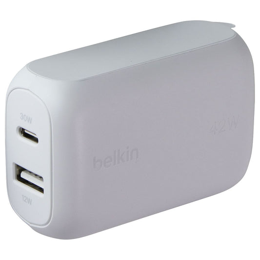 Belkin BoostCharge Dual Port USB-C + USB-A Wall Charger with USB-C Cable - White Cell Phone - Chargers & Cradles Belkin - Simple Cell Bulk Wholesale Pricing - USA Seller