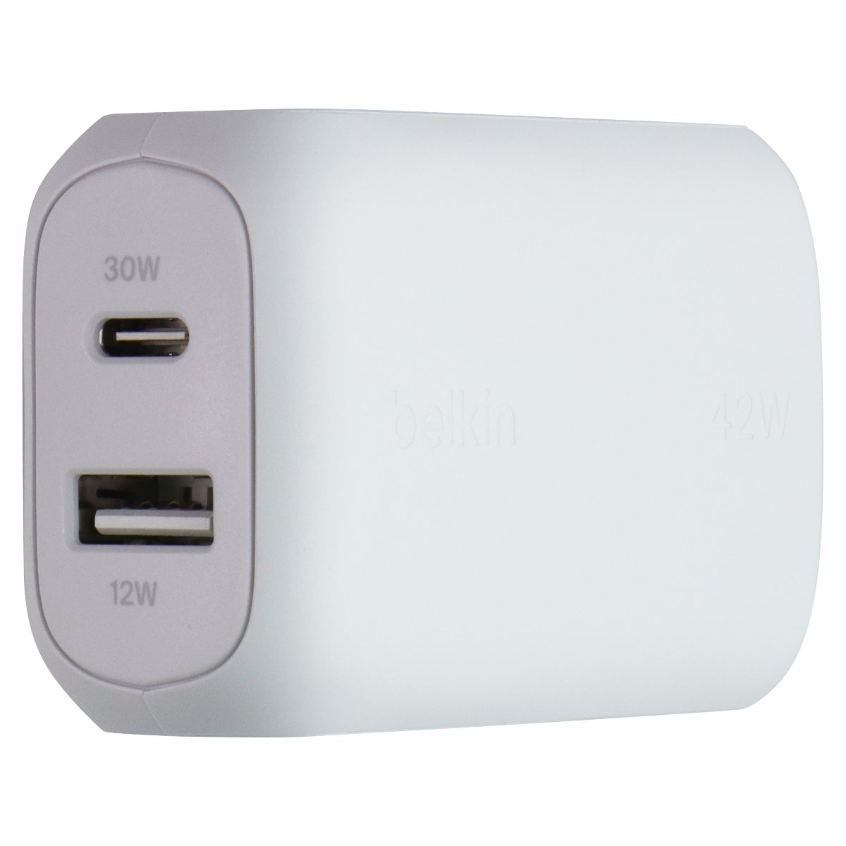 Belkin BoostCharge Dual Port USB-C + USB-A Wall Charger with USB-C Cable - White Cell Phone - Chargers & Cradles Belkin - Simple Cell Bulk Wholesale Pricing - USA Seller