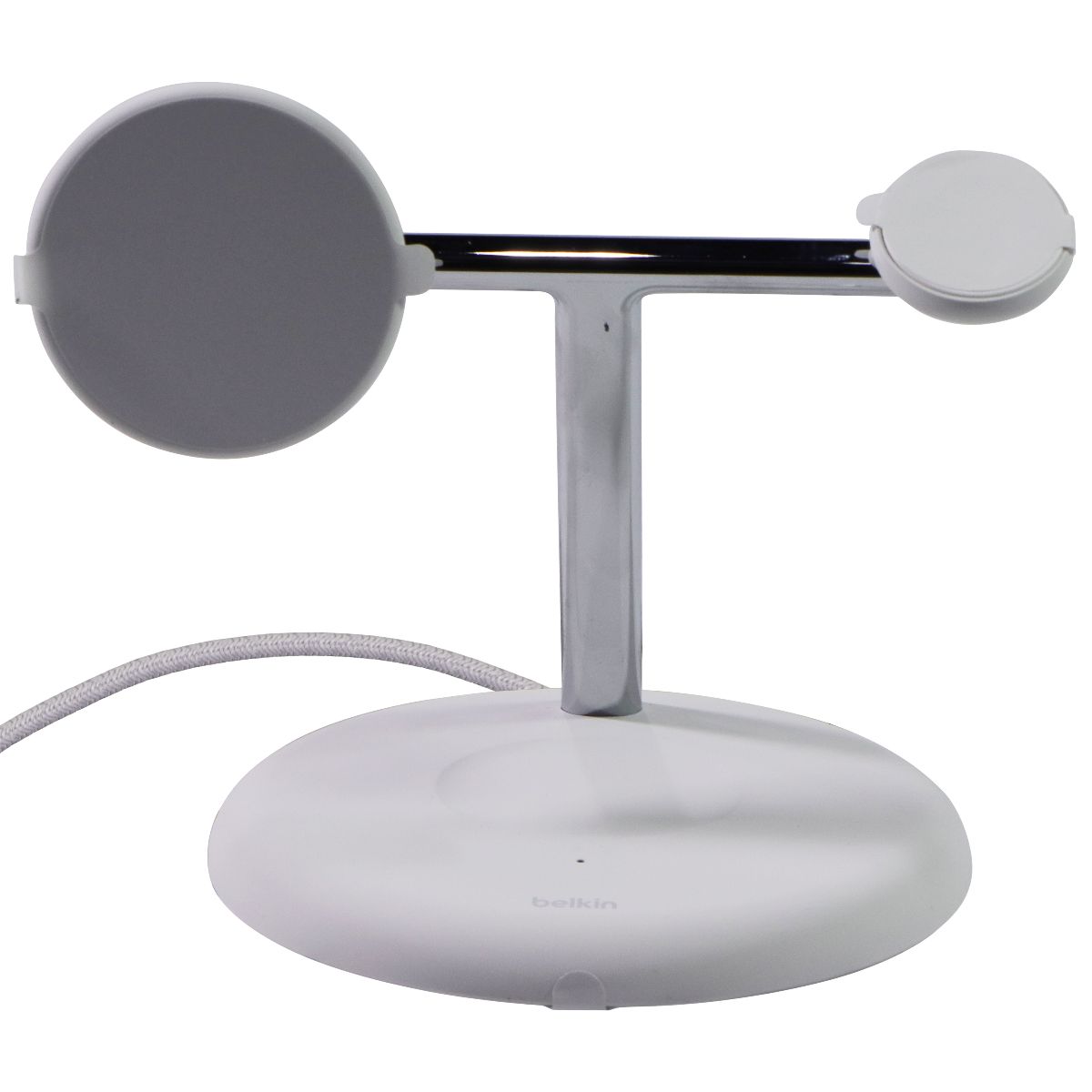 Belkin BoostCharge Pro 3-in-1 Magnetic Charging Stand (Qi2 and MagSafe) - White Cell Phone - Chargers & Cradles Belkin - Simple Cell Bulk Wholesale Pricing - USA Seller