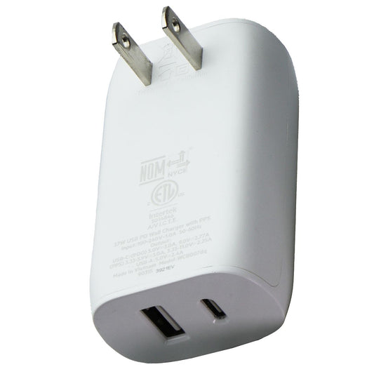 Belkin (37W) Dual Port USB and USB-C Wall Charger - White Cell Phone - Chargers & Cradles Belkin - Simple Cell Bulk Wholesale Pricing - USA Seller