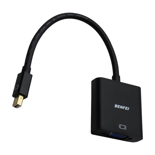 Benfei Mini Display Port (Male) to VGA (Female) Adapter - Black Computer/Network - Monitor/AV Cables & Adapters Benfei - Simple Cell Bulk Wholesale Pricing - USA Seller