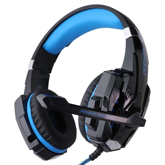 BENGOO G9000 Stereo Wired Universal Gaming Headset with LED - Blue Gaming/Console - Headsets BENGOO - Simple Cell Bulk Wholesale Pricing - USA Seller
