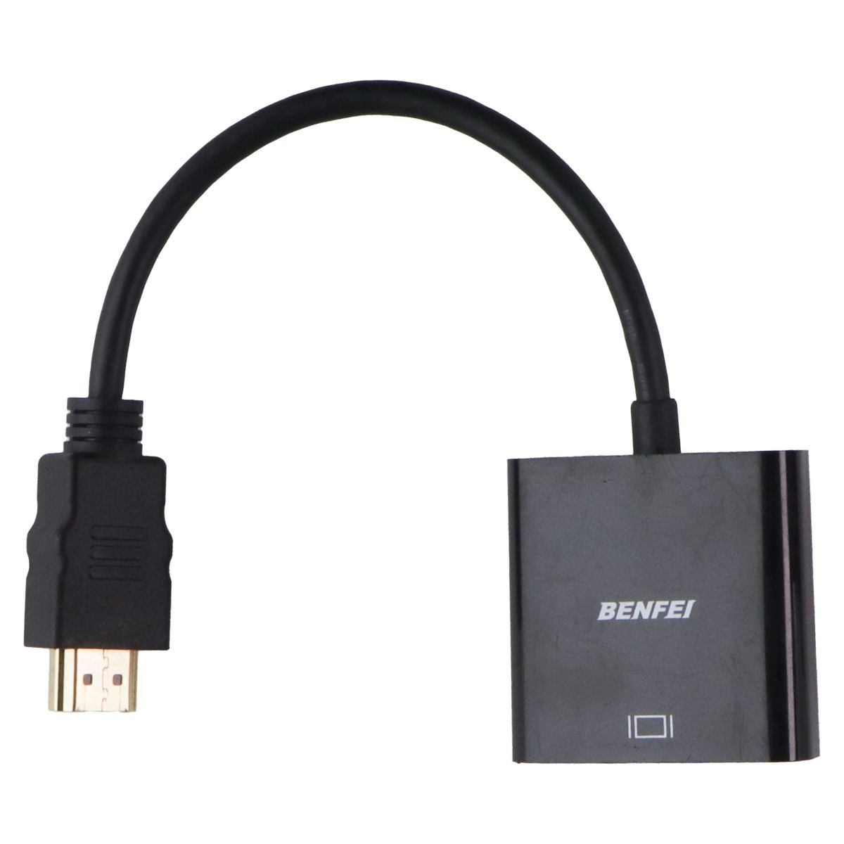 Benfei HDMI to VGA Gold Plated Adapter (Male to Female) - Black