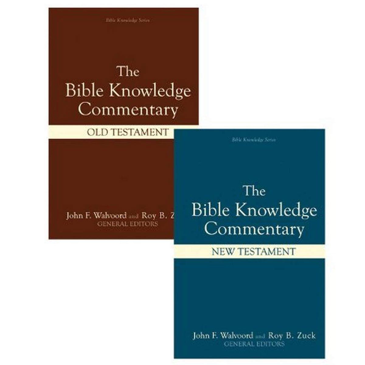 The Bible Knowledge Commentary - Old and New Testament (2 Volume Set) Hard Cover Books - Fiction & Literature Bible Knowledge - Simple Cell Bulk Wholesale Pricing - USA Seller