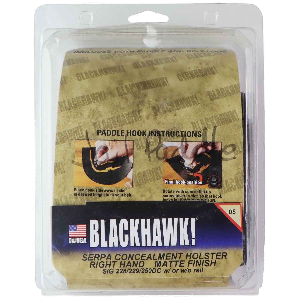 BLACKHAWK! Right Hand Serpa Concealment Holster - Size 05 (SIG 228/229/250DC) Other Sporting Goods BLACKHAWK! - Simple Cell Bulk Wholesale Pricing - USA Seller