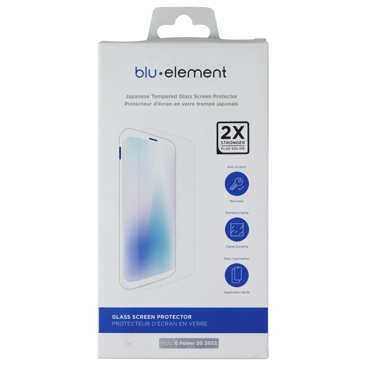 Blu Element Tempered Glass Screen Protector for Moto G Power 5G 2022 Cell Phone - Screen Protectors Blu Element - Simple Cell Bulk Wholesale Pricing - USA Seller