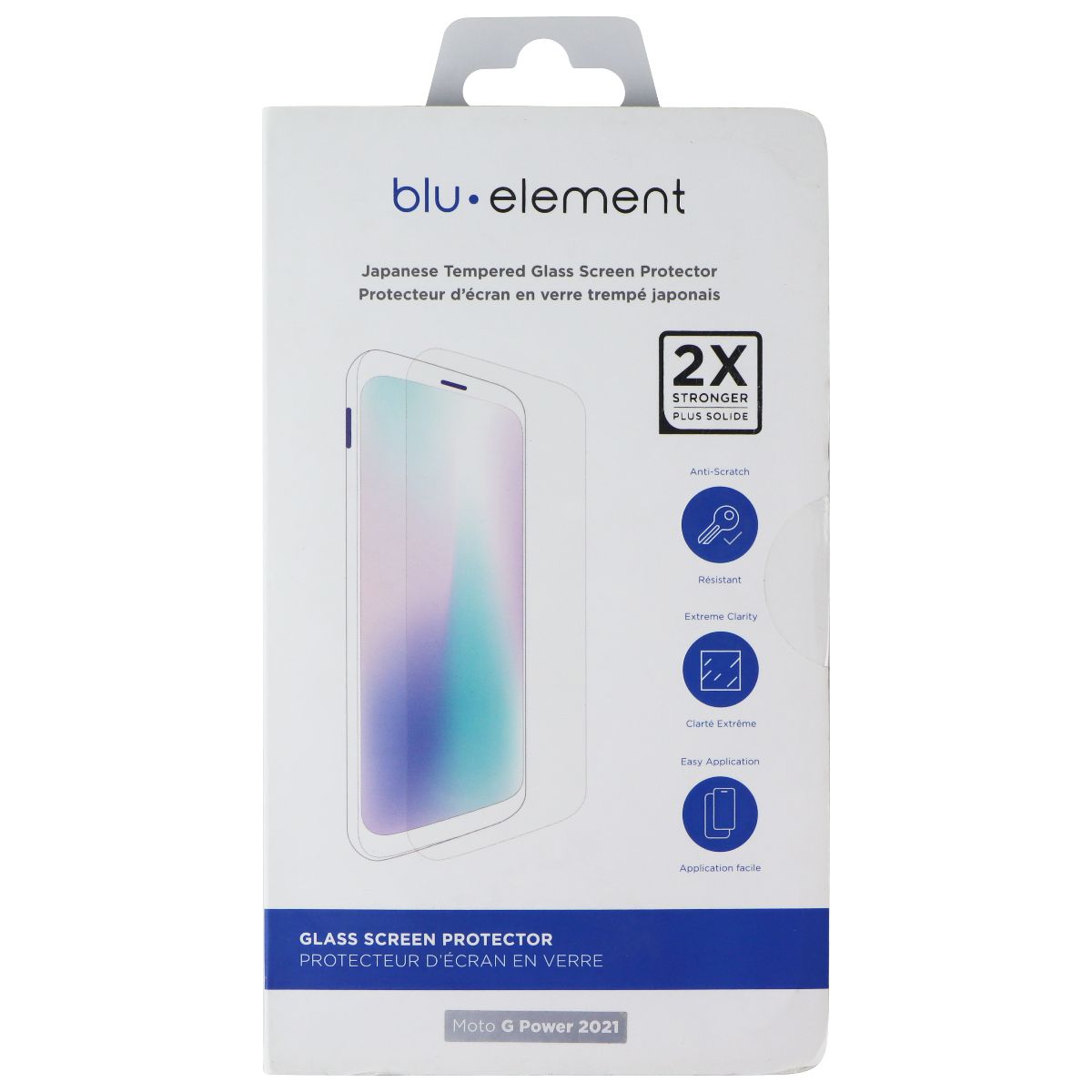 Blu Element Tempered Glass Screen Protector for Moto G Power 5G 2021 Cell Phone - Screen Protectors Blu Element - Simple Cell Bulk Wholesale Pricing - USA Seller