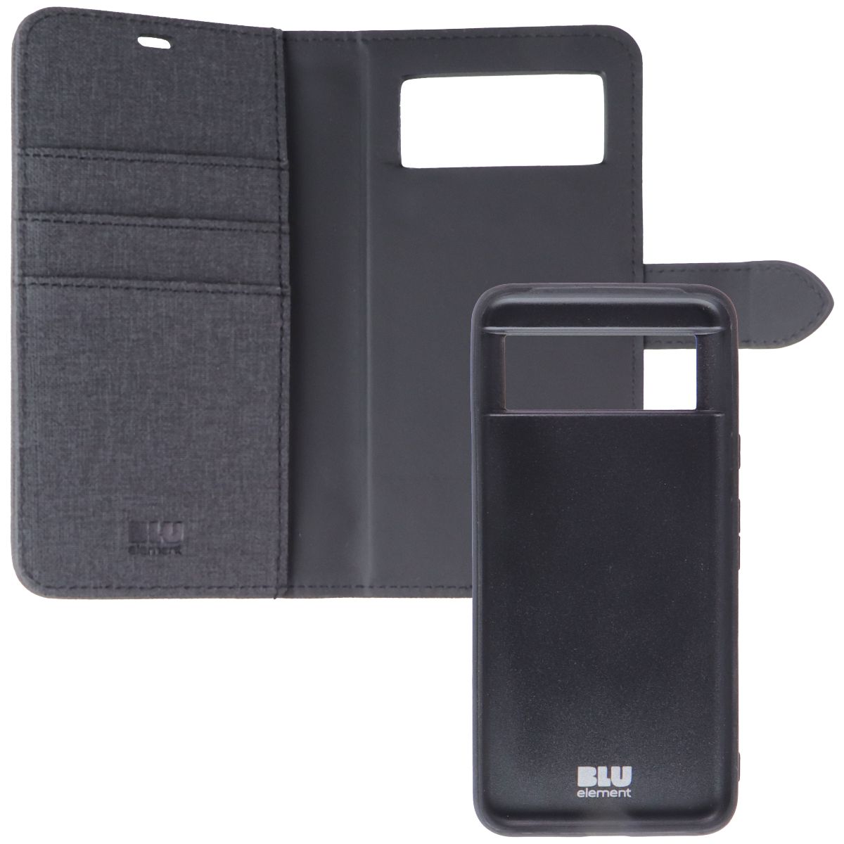 BLU Element Folio Magnetic Detachable Case for Google Pixel 8 - Black Cell Phone - Cases, Covers & Skins Blu Element - Simple Cell Bulk Wholesale Pricing - USA Seller