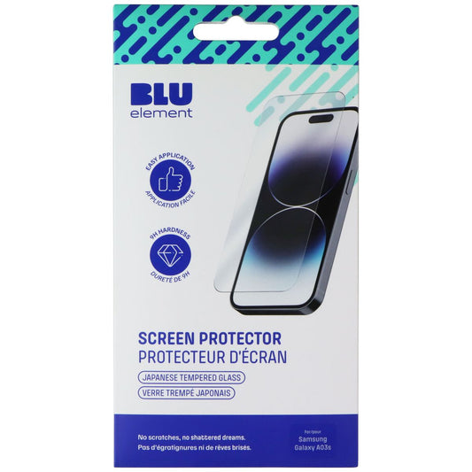 Blu Element Tempered Glass Screen Protector for Samsung Galaxy A03s Cell Phone - Screen Protectors Blu Element - Simple Cell Bulk Wholesale Pricing - USA Seller