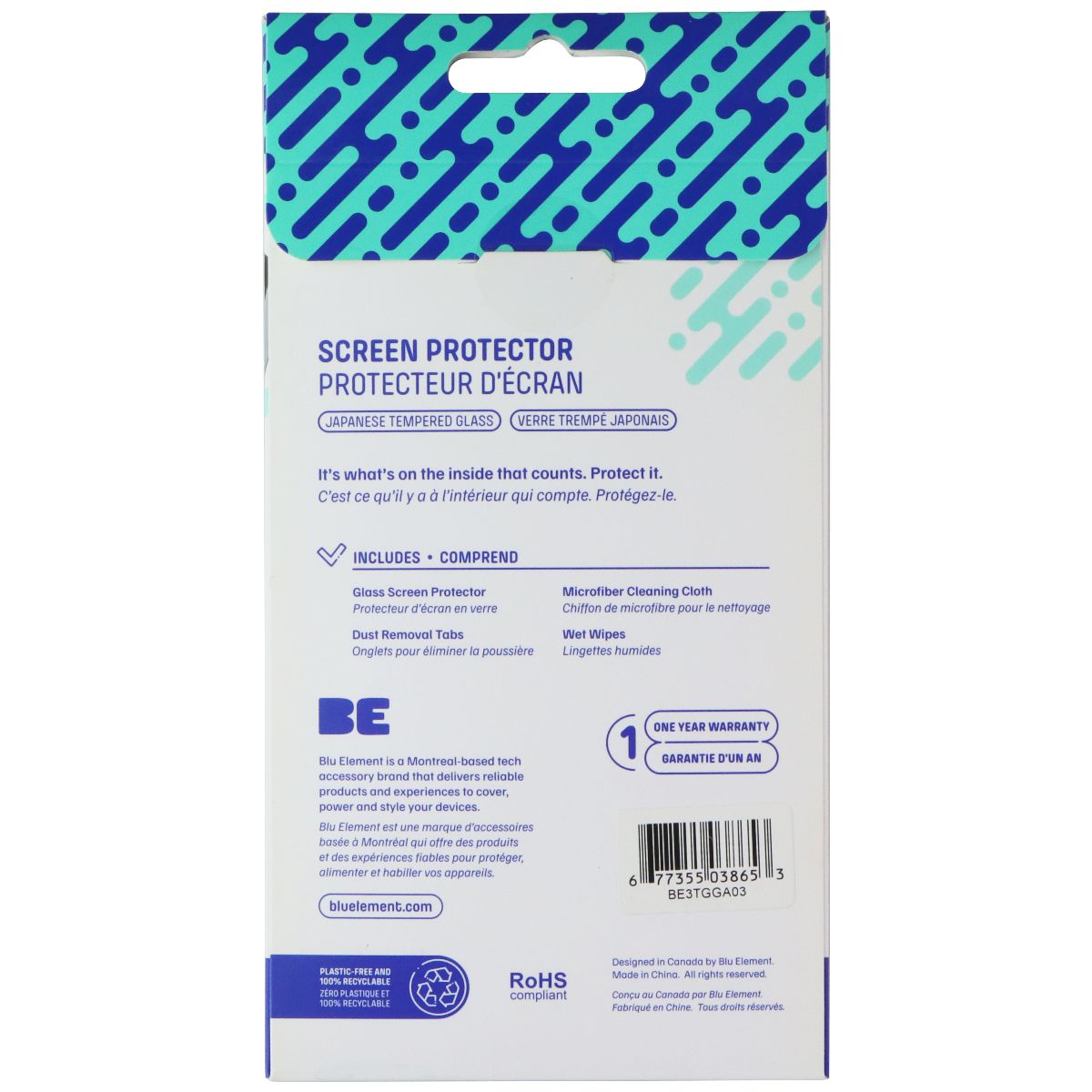 Blu Element Tempered Glass Screen Protector for Samsung Galaxy A03s Cell Phone - Screen Protectors Blu Element - Simple Cell Bulk Wholesale Pricing - USA Seller