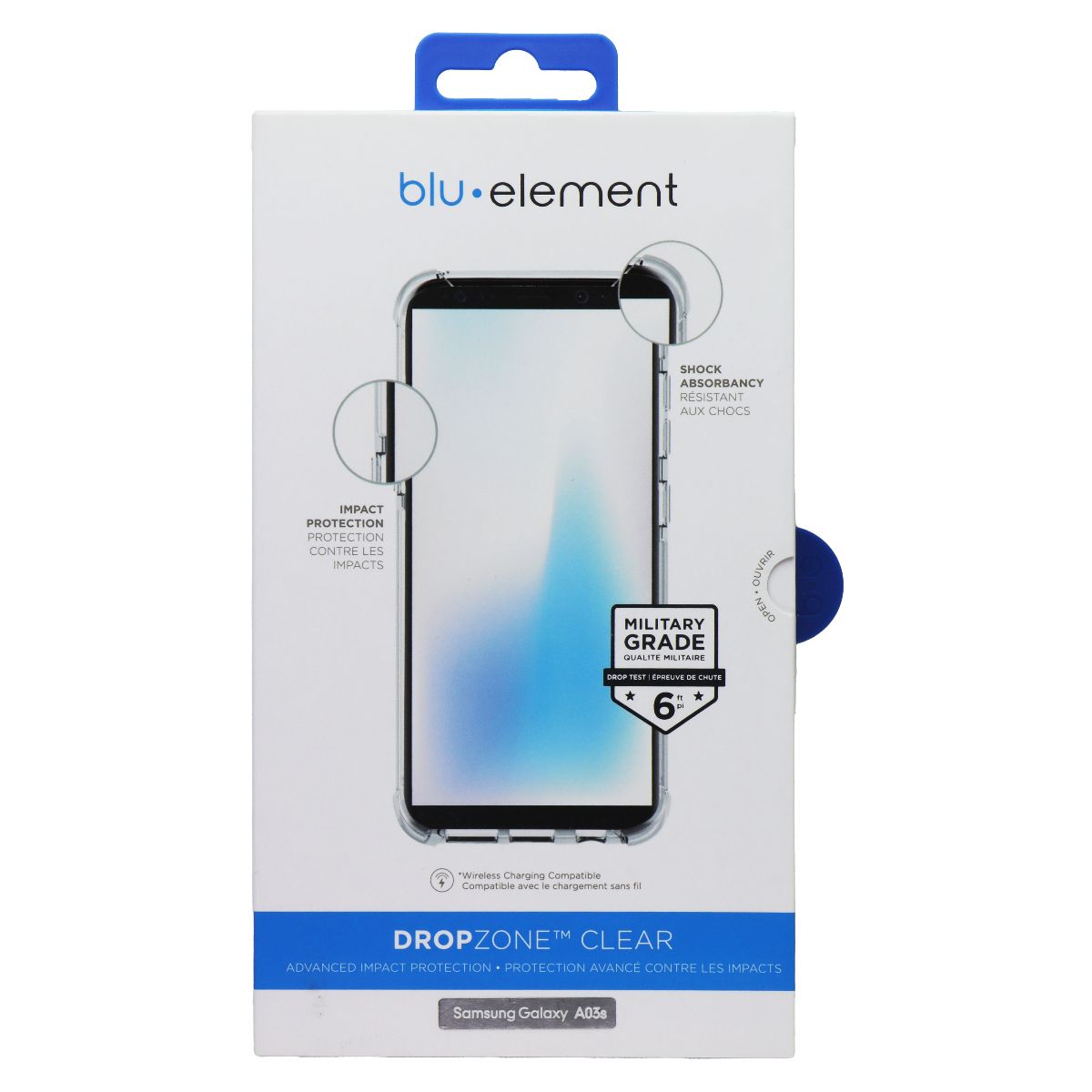 BLU Element DropZone Clear Series Case for Samsung Galaxy A03s - Clear Cell Phone - Cases, Covers & Skins BLU - Simple Cell Bulk Wholesale Pricing - USA Seller