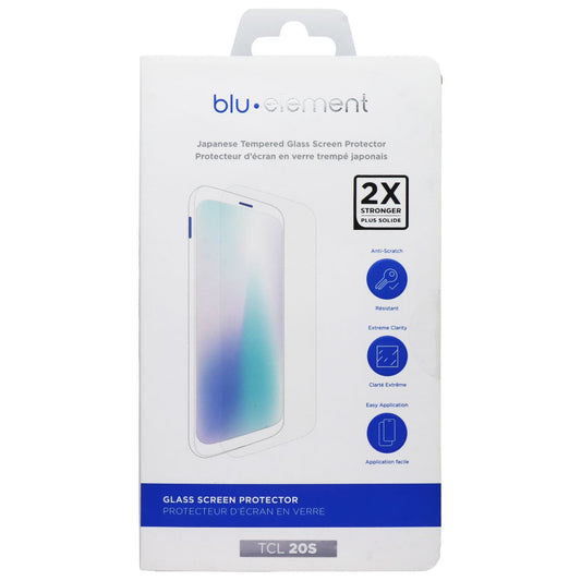 Blu Element Tempered Glass Screen Protector for TCL 20S Cell Phone - Screen Protectors Blu Element    - Simple Cell Bulk Wholesale Pricing - USA Seller