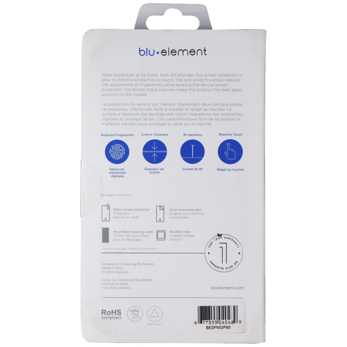 Blu Element Screen Protector for Motorola Moto G Pure / G Go Cell Phone - Screen Protectors Blu Element - Simple Cell Bulk Wholesale Pricing - USA Seller