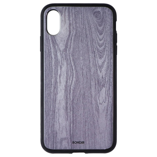 Bondir Clear Coat Case for Apple iPhone XS Max - Wood Grain Gray