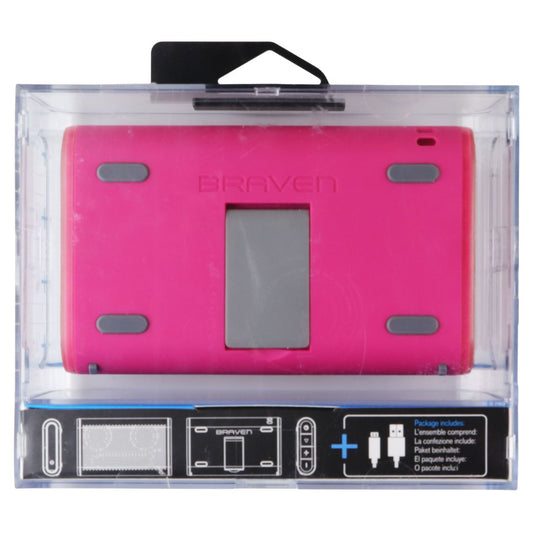 Braven 405 Waterproof Portable BT Speaker w/ Power bank 2100 mAh - Raspberry