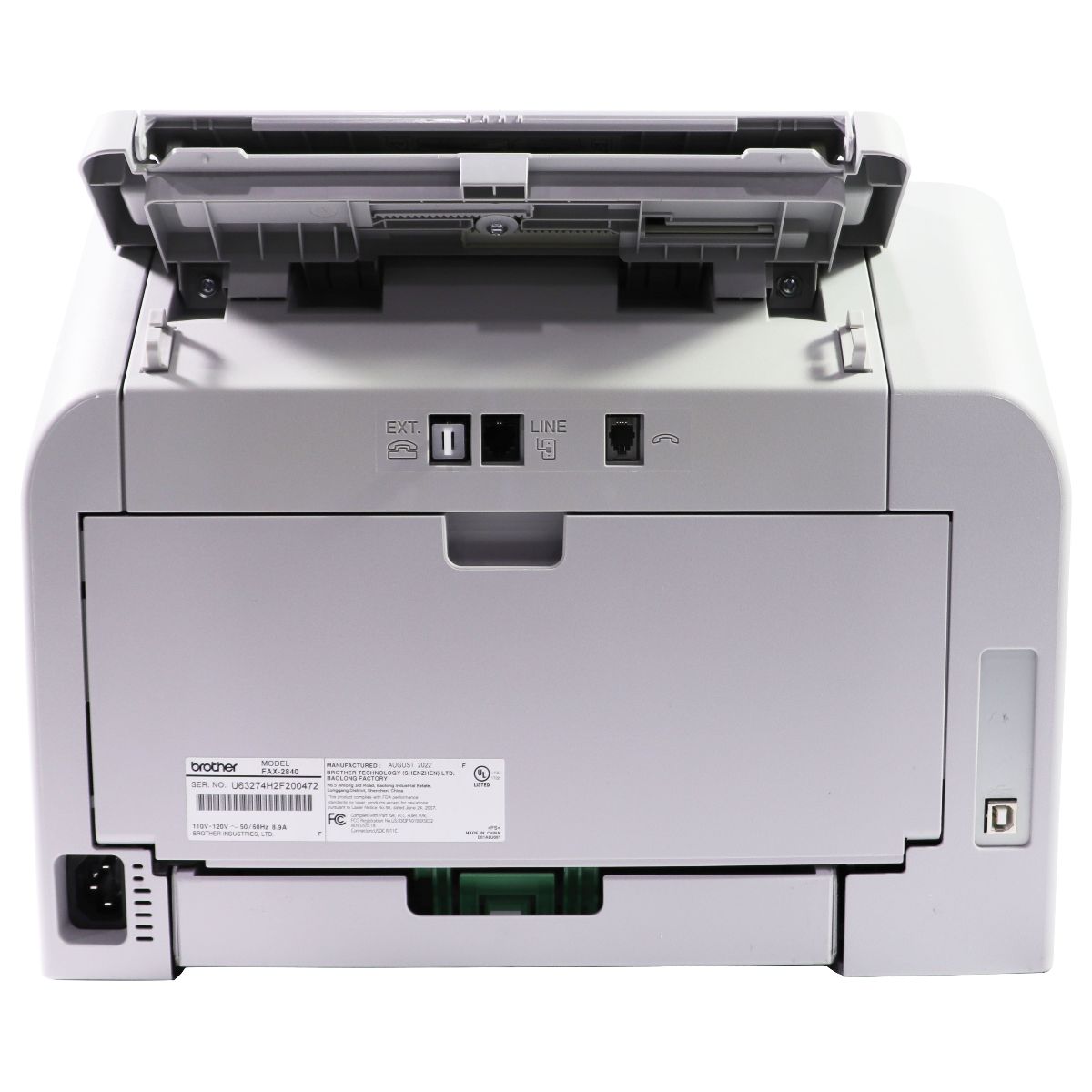 Brother IntelliFAX-2840 High-Speed Monochrome Laser Fax Machine & Copier