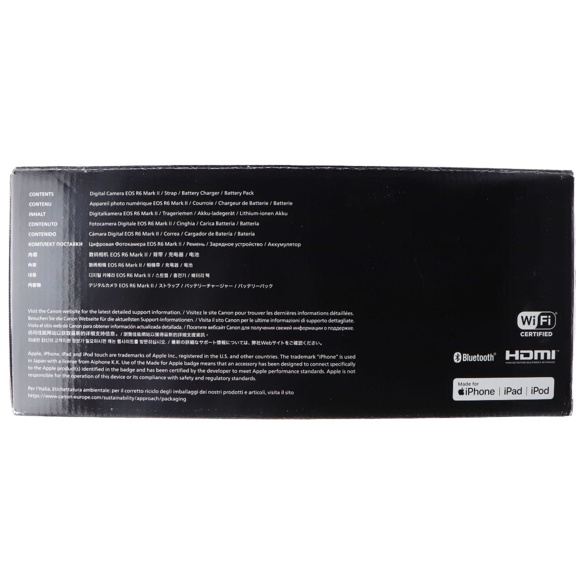 Canon EOS R6 Mark II Mirrorless Camera (DS126861) (Body Only) - Black Digital Camera - Digital & DSLR Cameras Canon - Simple Cell Bulk Wholesale Pricing - USA Seller