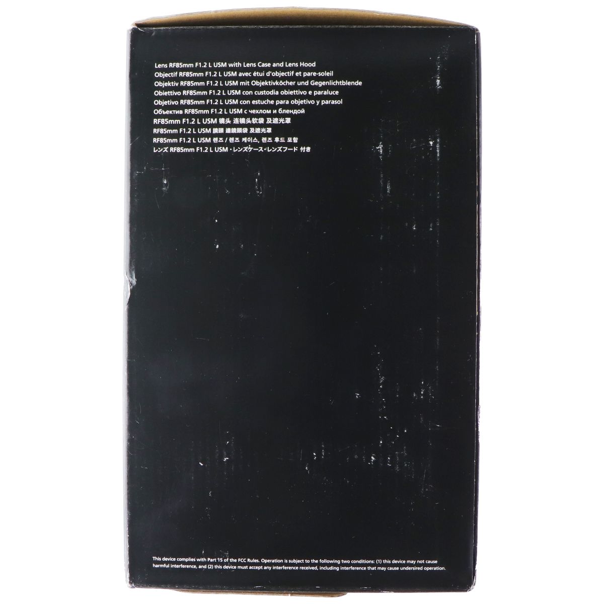 Canon Lens RF85mm F1.2 L USM with Lens Case and Lens Hood - Black Camera Accessories - Lenses Canon - Simple Cell Bulk Wholesale Pricing - USA Seller