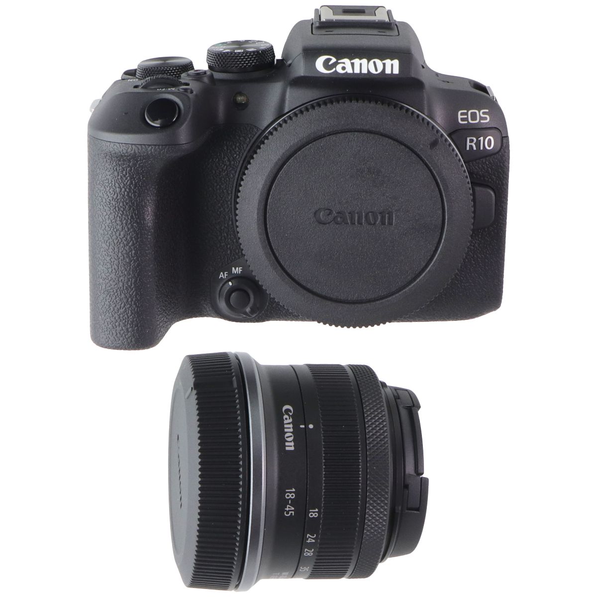 Canon EOS R10 Mirrorless Camera with RF-S18-45mm F4.5-6.3 IS STM Lens Kit Digital Camera - Digital & DSLR Cameras Canon - Simple Cell Bulk Wholesale Pricing - USA Seller