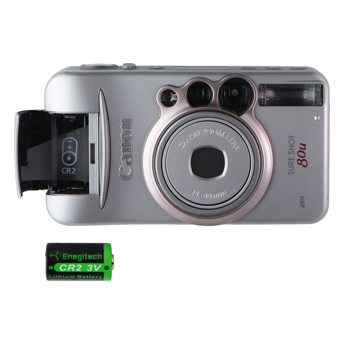 Canon Sure Shot 80u 35mm Date Camera - Silver (8310A001) Digital Camera - Digital & DSLR Cameras Canon - Simple Cell Bulk Wholesale Pricing - USA Seller