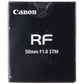 Canon RF 50mm F1.8 STM Fixed Focal Length Prime Lens - Black Camera Accessories - Lenses Canon - Simple Cell Bulk Wholesale Pricing - USA Seller