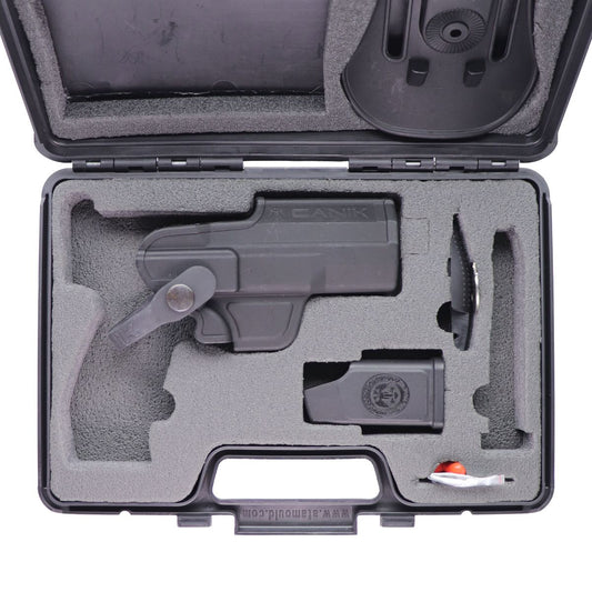 Canik TP9 9mm Pistol Hard Plastic Gun Case with some Accessories - Black Other Sporting Goods CANiK - Simple Cell Bulk Wholesale Pricing - USA Seller