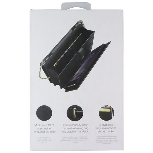 Carte Blanche Quilted Crossbody for Apple iPhone 6 - Black Cell Phone - Other Accessories Carte Blanche - Simple Cell Bulk Wholesale Pricing - USA Seller