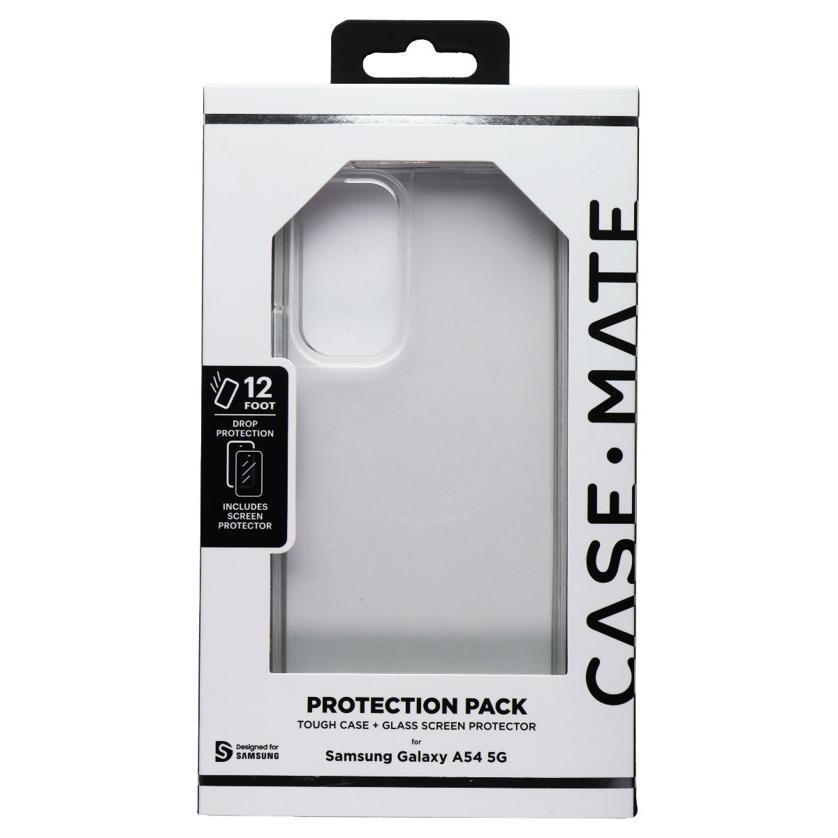 Case-Mate Protection Pack Case and Screen Protector for Galaxy A54 (5G) - Clear Cell Phone - Accessory Bundles Case-Mate    - Simple Cell Bulk Wholesale Pricing - USA Seller