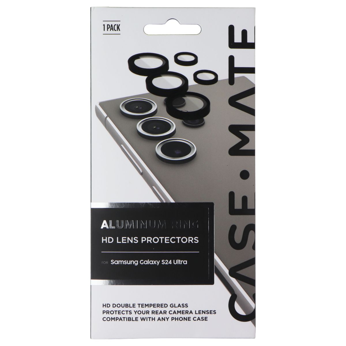 Case-Mate Aluminum Ring HD Lens Protectors for Samsung Galaxy S24 Ultra Cell Phone - Screen Protectors Case-Mate - Simple Cell Bulk Wholesale Pricing - USA Seller