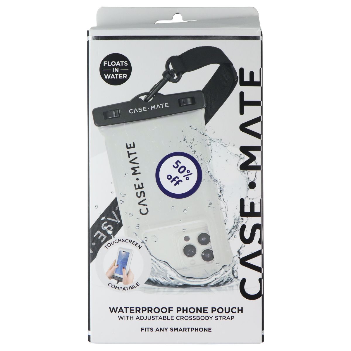 Case-Mate Universal Waterproof Phone Pouch with Crossbody Strap - Sand Dollar Cell Phone - Cases, Covers & Skins Case-Mate - Simple Cell Bulk Wholesale Pricing - USA Seller
