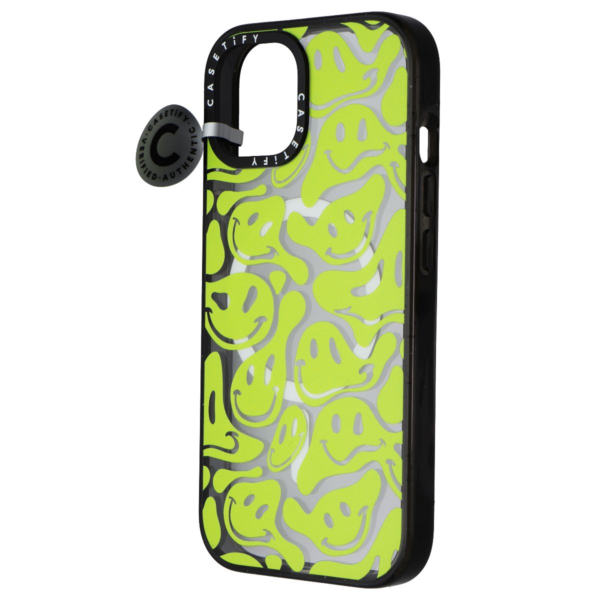 Casetify Impact Series Case for MagSafe for iPhone 15 - Acid Smiles Neon Green Cell Phone - Cases, Covers & Skins Casetify    - Simple Cell Bulk Wholesale Pricing - USA Seller