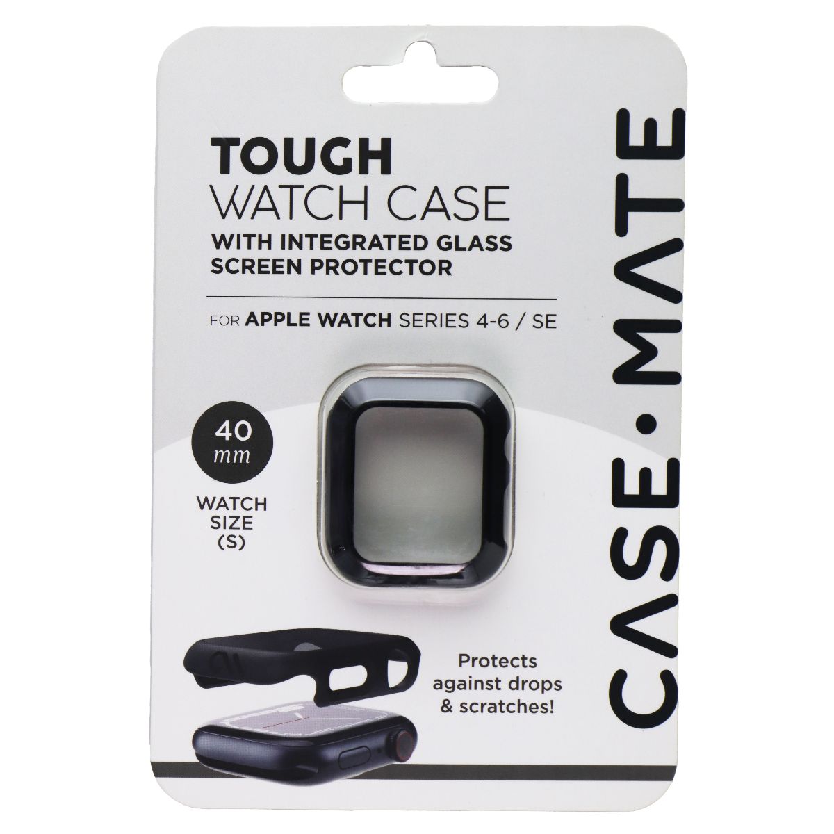 Case Mate-Tough Watch Case for Apple Watch Series 4-6/SE (40mm/Small) - Black Smart Watch Accessories - Smart Watch Cases Case-Mate - Simple Cell Bulk Wholesale Pricing - USA Seller