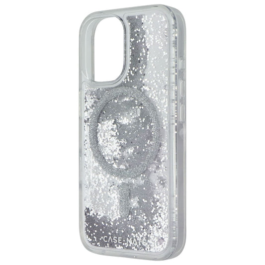 Case-Mate Waterfall Case with MagSafe for Apple iPhone 16 - Silver Glitter