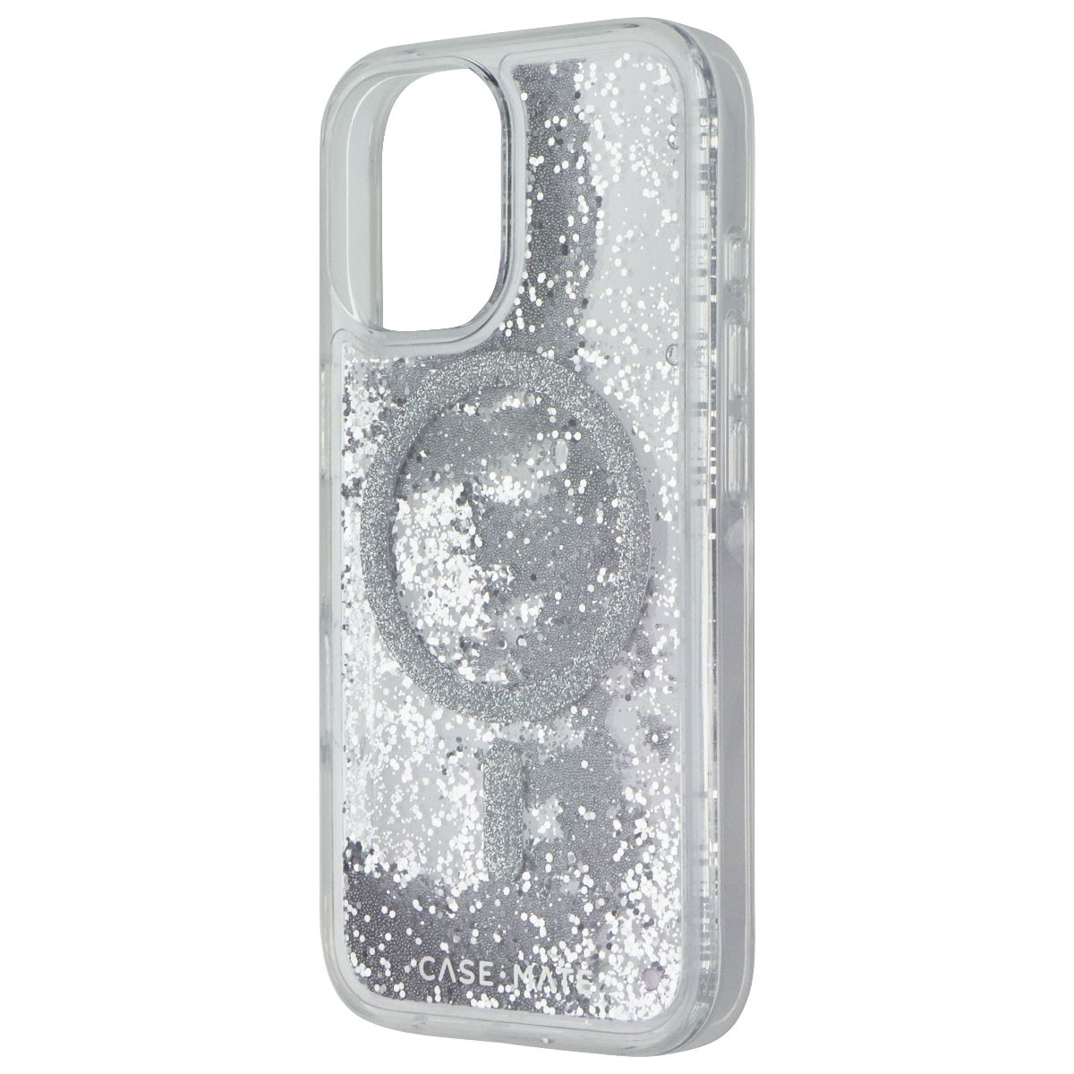 Case-Mate Waterfall Case with MagSafe for Apple iPhone 16 - Silver Glitter Cell Phone - Cases, Covers & Skins Case-Mate - Simple Cell Bulk Wholesale Pricing - USA Seller