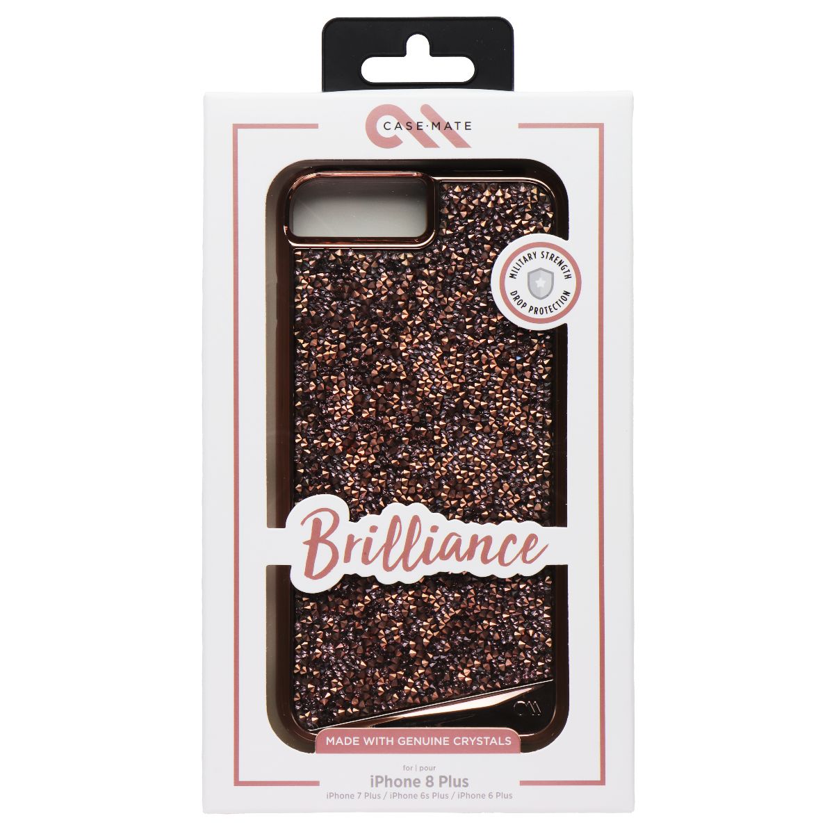 Case-Mate Brilliance Case for Apple iPhone 8 Plus - Rose Gold