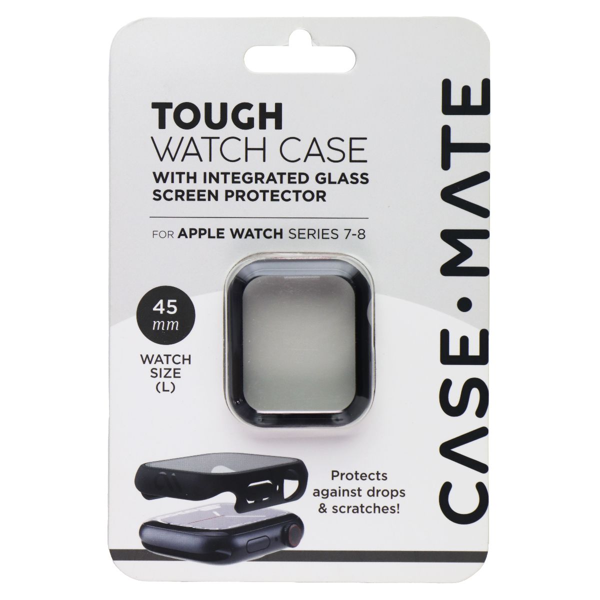 Case-Mate Tough Watch Case for Apple Watch 7/8 (45MM) - Black Smart Watch Accessories - Smart Watch Cases Case-Mate - Simple Cell Bulk Wholesale Pricing - USA Seller