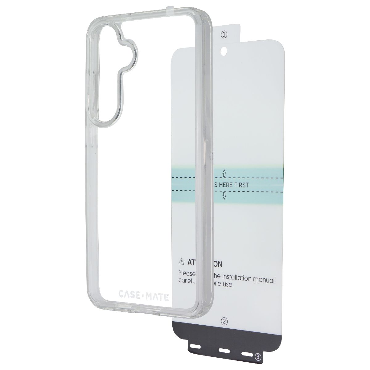 Case-Mate Protection Pack Case & Screen Protector for Galaxy (S24+) - Clear Cell Phone - Cases, Covers & Skins Case-Mate - Simple Cell Bulk Wholesale Pricing - USA Seller