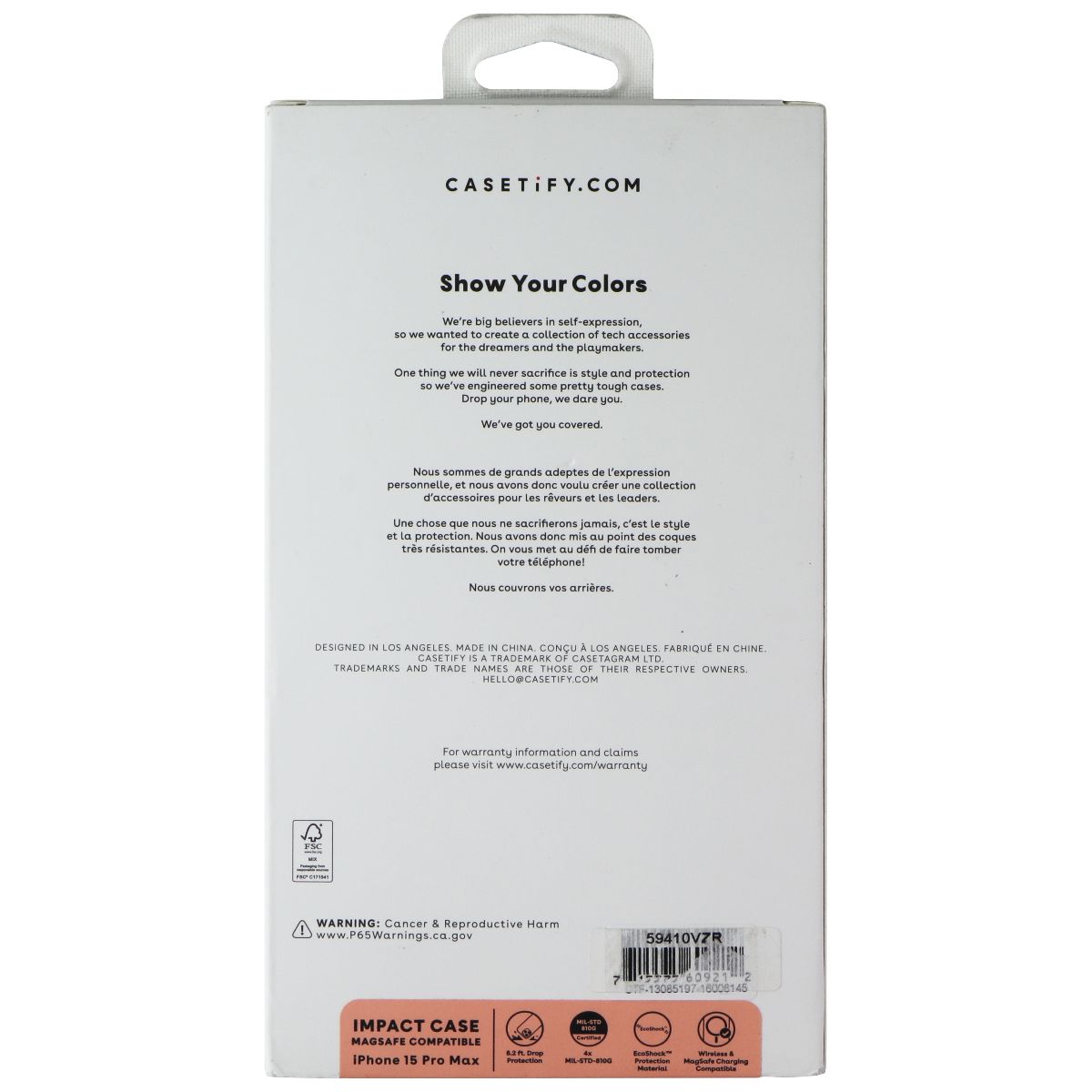 Casetify Impact Case for MagSafe for iPhone 15 Pro Max - Rainbow Check Mate Cell Phone - Cases, Covers & Skins Casetify - Simple Cell Bulk Wholesale Pricing - USA Seller