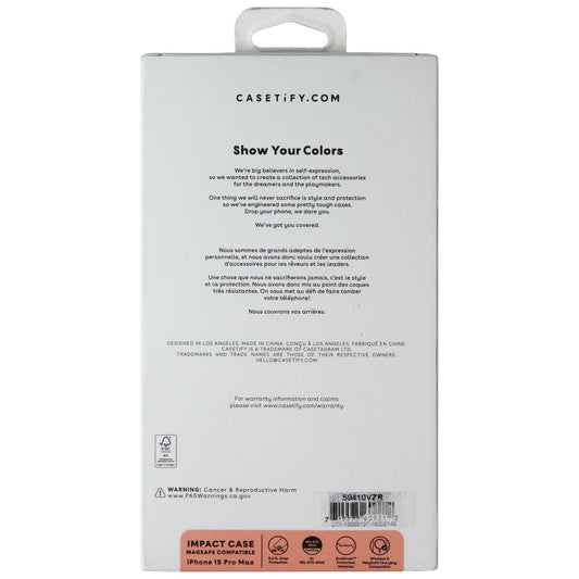 Casetify Impact Case for MagSafe for iPhone 15 Pro Max - Rainbow Check Mate Cell Phone - Cases, Covers & Skins Casetify - Simple Cell Bulk Wholesale Pricing - USA Seller