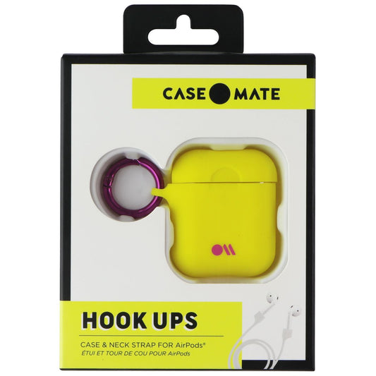Case-Mate Hook Ups Case & Neck Strap for Apple AirPods - Lemon Lime Yellow iPod, Audio Player Accessories - Other Portable Audio Accs Case-Mate - Simple Cell Bulk Wholesale Pricing - USA Seller