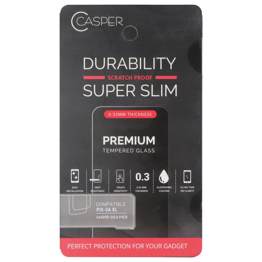 Casper Premium Ultra Thin 9H Tempered Glass for Google Pixel 3a XL Smartphone Cell Phone - Screen Protectors Casper - Simple Cell Bulk Wholesale Pricing - USA Seller