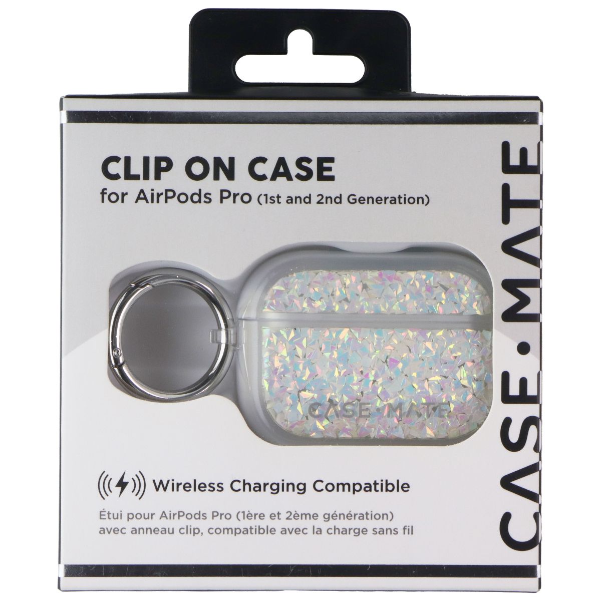Case-Mate Clip on Case for Apple AirPods Pro (1st & 2nd Gen) - Twinkle Diamond iPod, Audio Player Accessories - Other Portable Audio Accs Case-Mate - Simple Cell Bulk Wholesale Pricing - USA Seller