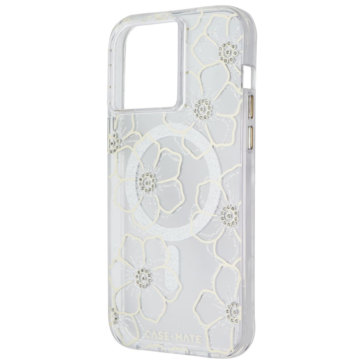Case-Mate Tough Clear Series Case for iPhone 15 Pro Max - Floral Gems Cell Phone - Cases, Covers & Skins Case-Mate - Simple Cell Bulk Wholesale Pricing - USA Seller