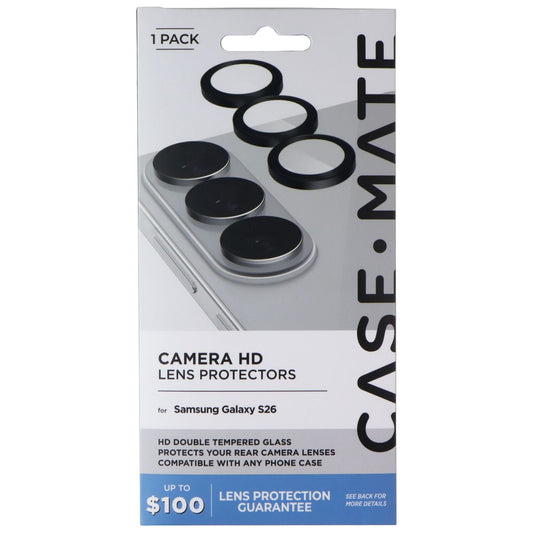 Case-Mate Camera HD Lens Protectors for Samsung Galaxy S26 - Black Cell Phone - Other Accessories Case-Mate - Simple Cell Bulk Wholesale Pricing - USA Seller