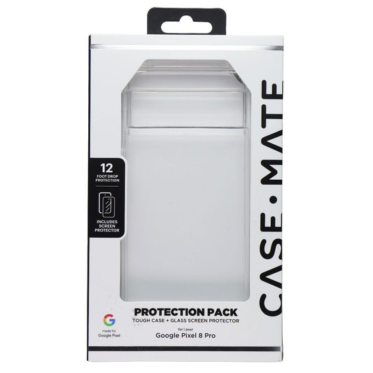 Case-Mate Protection Pack Case & Screen Protector for Google Pixel 8 Pro - Clear Cell Phone - Cases, Covers & Skins Case-Mate - Simple Cell Bulk Wholesale Pricing - USA Seller